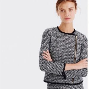 J. Crew Lady Moto Tweed Jacket